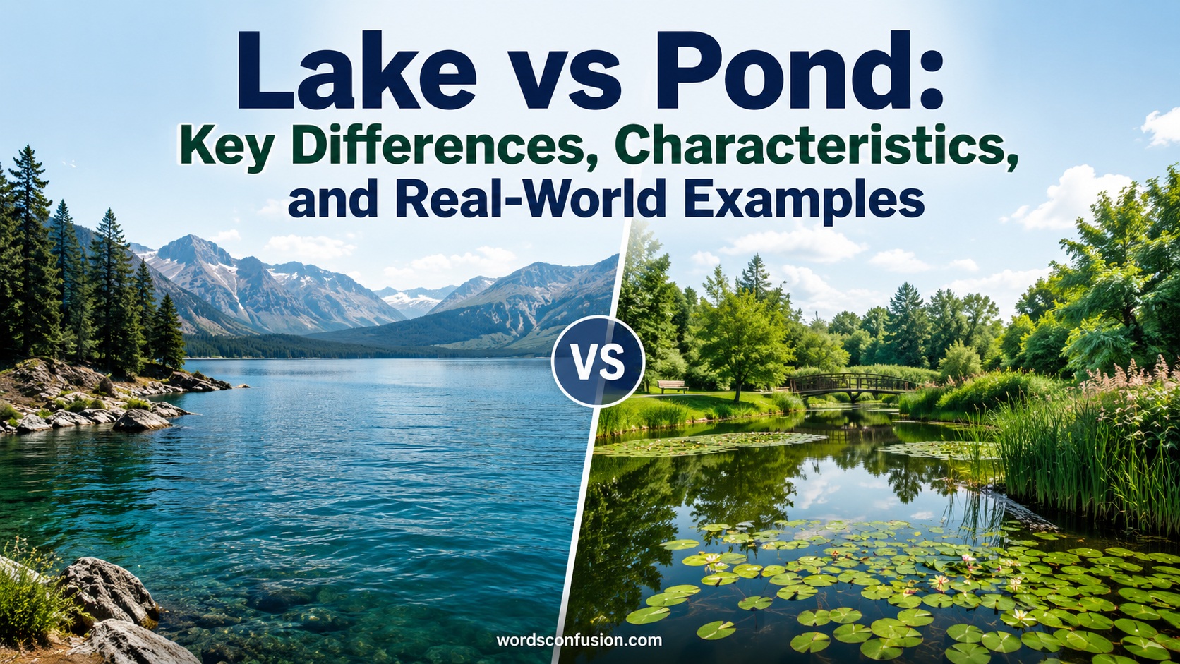 Lake vs Pond