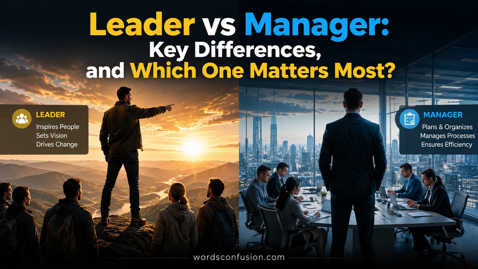 Leader vs Manager