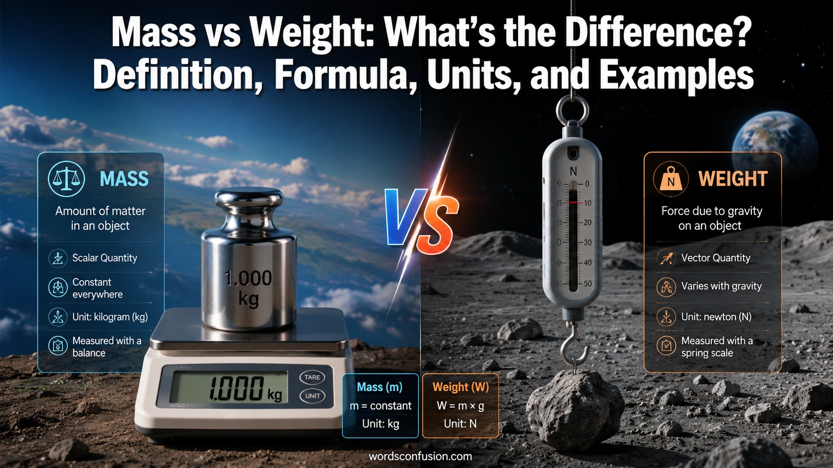 Mass vs Weight
