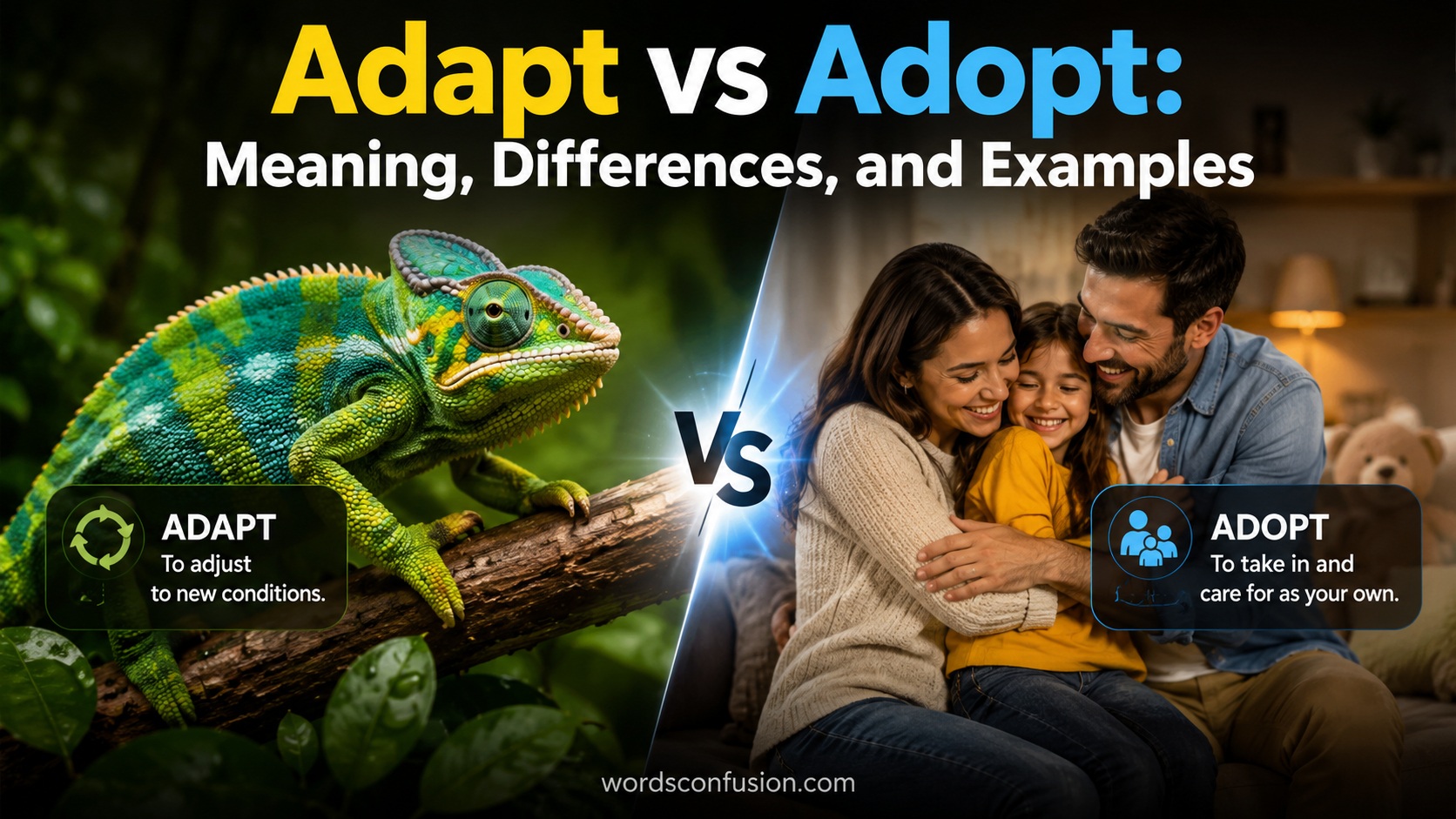 Adapt vs Adopt