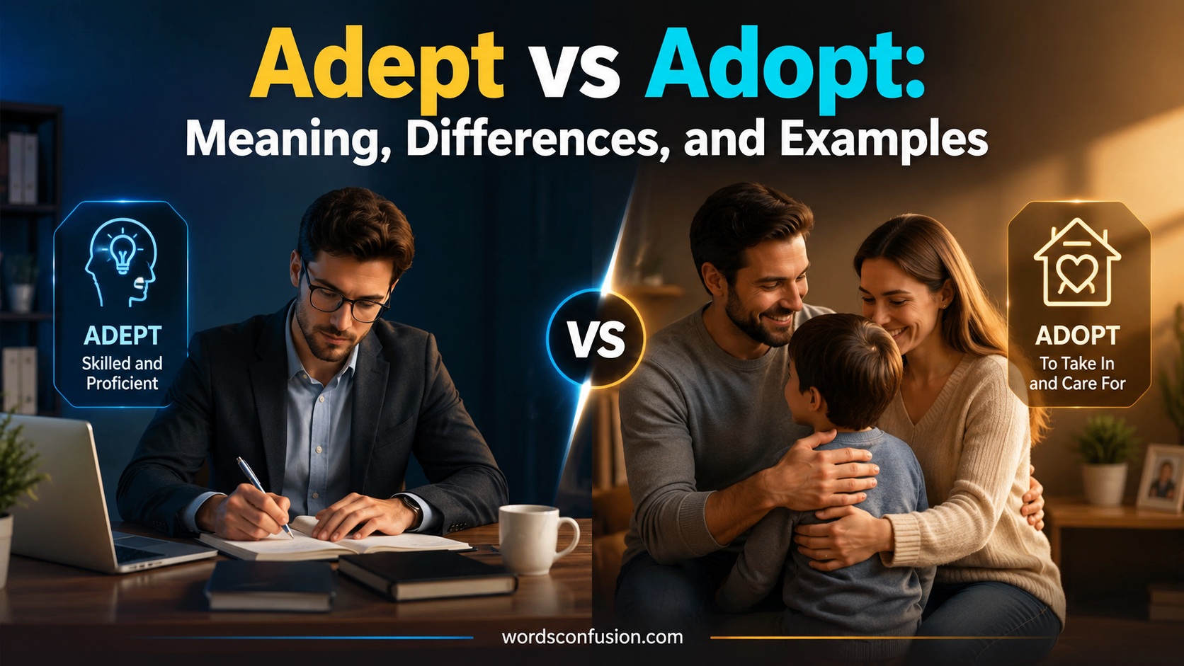 Adept vs Adopt