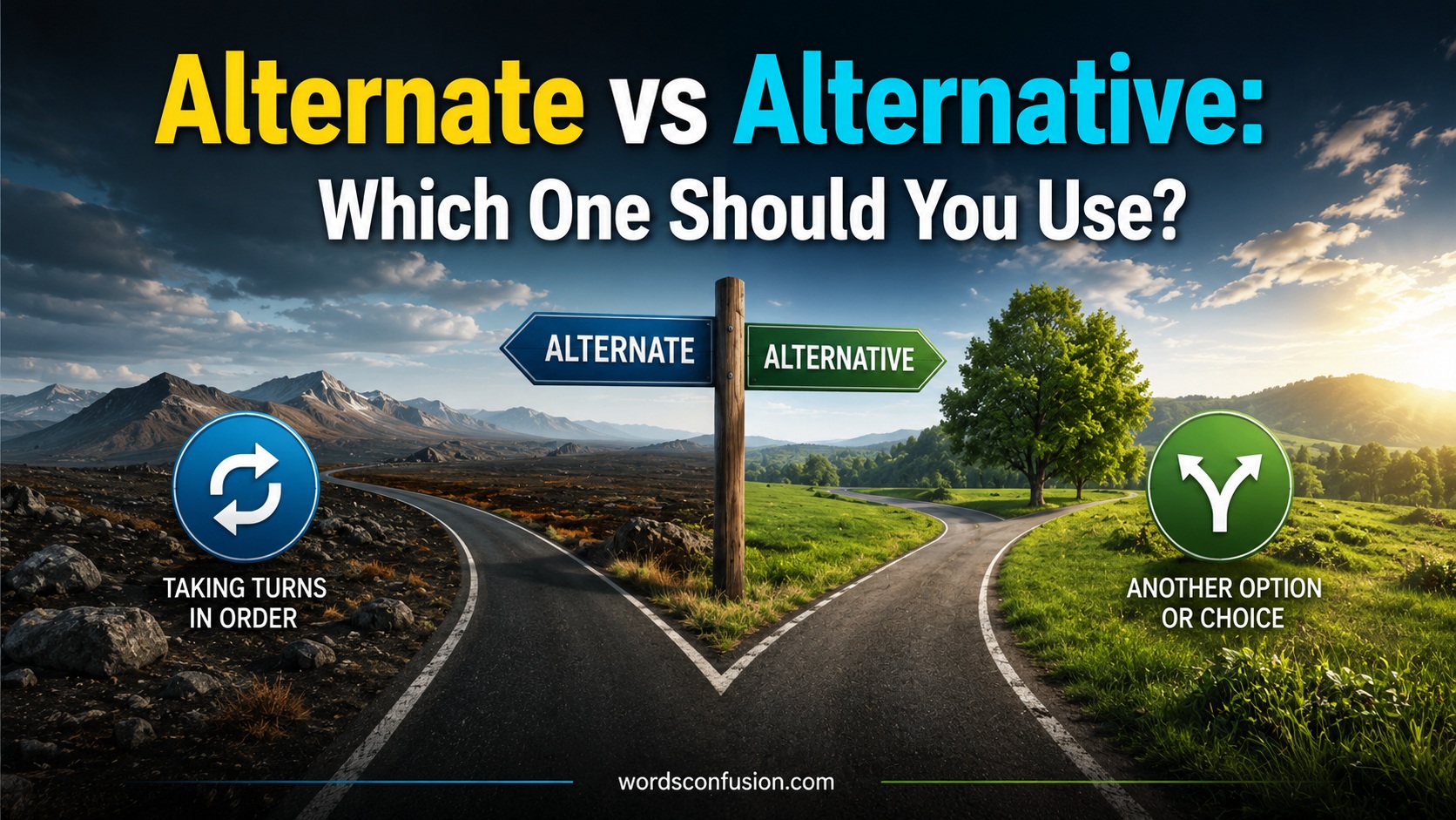 Alternate vs Alternative