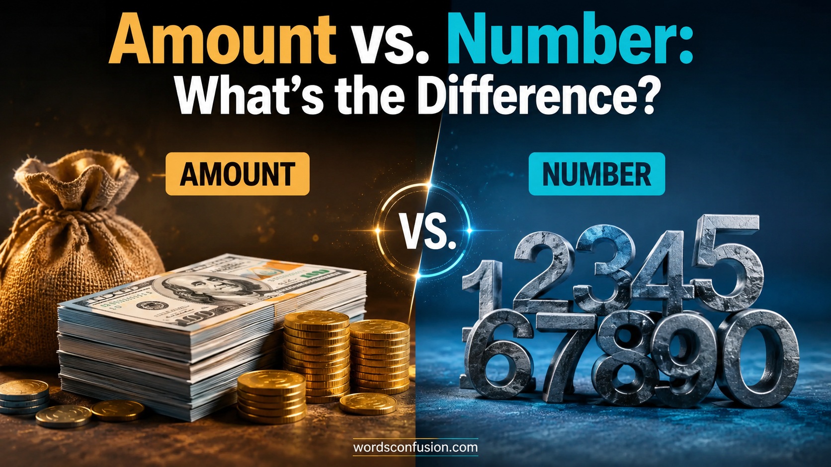Amount vs. Number