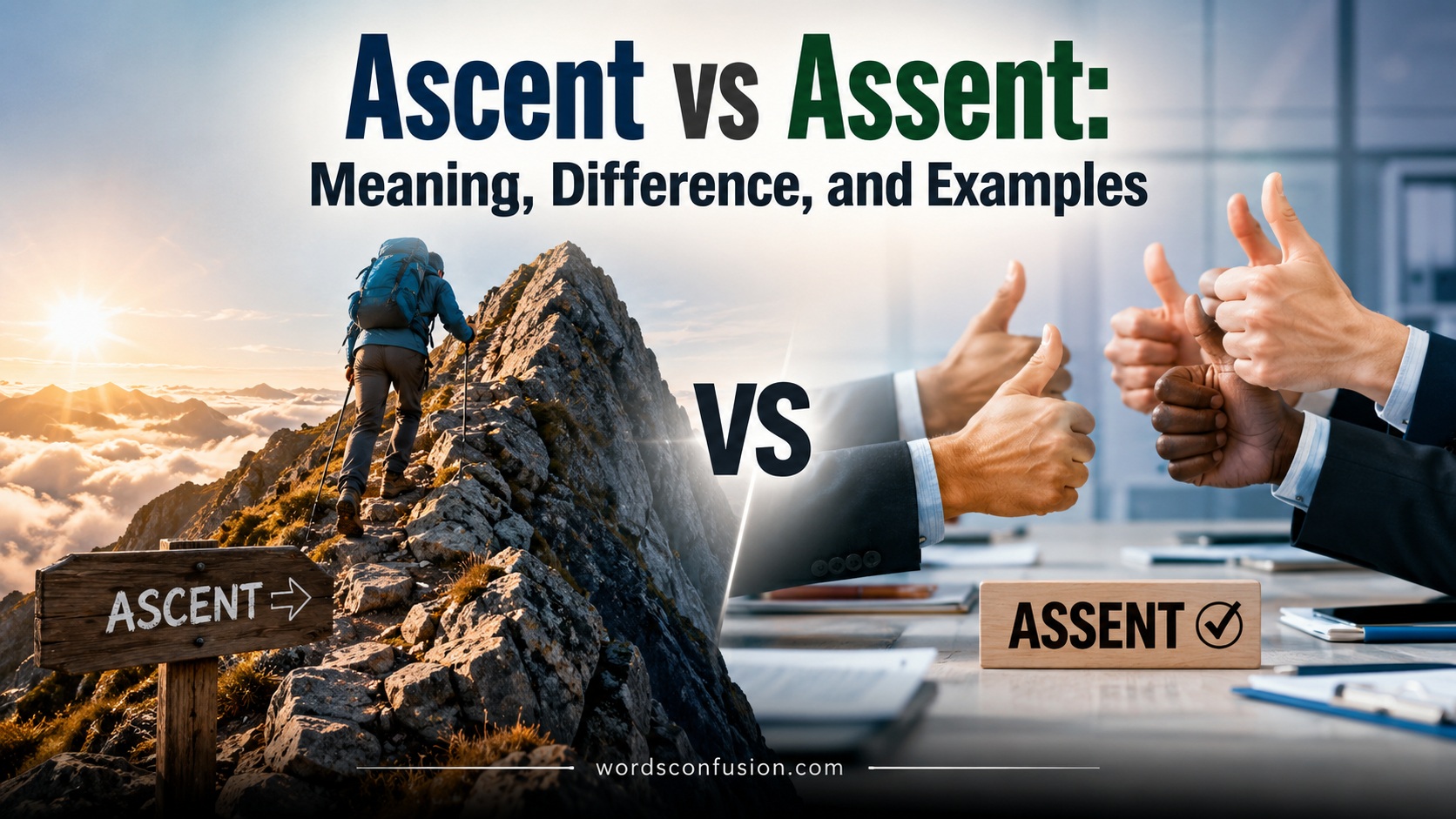 Ascent vs Assent