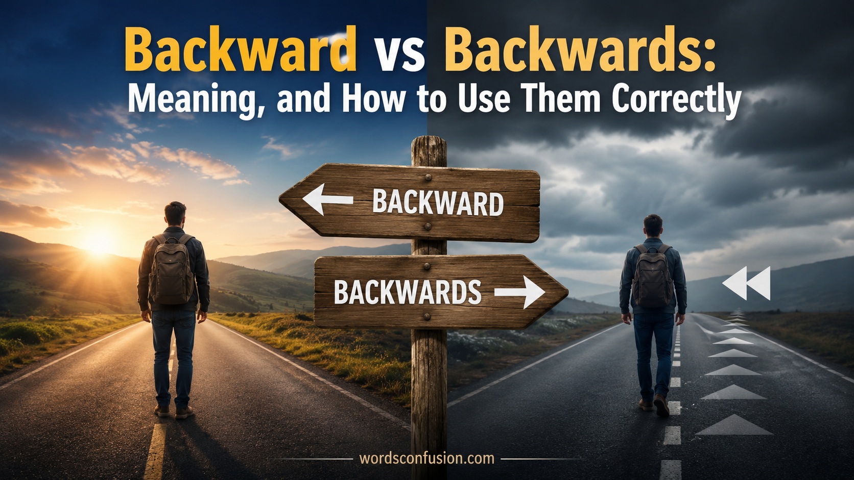Backward vs Backwards
