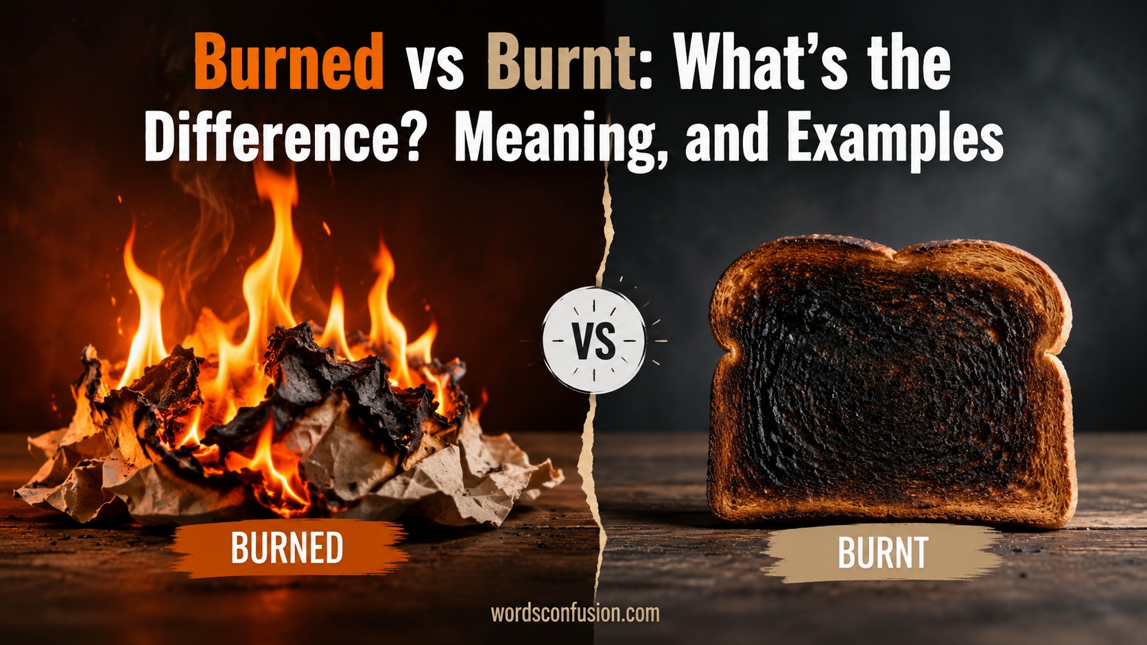 Burned vs Burnt