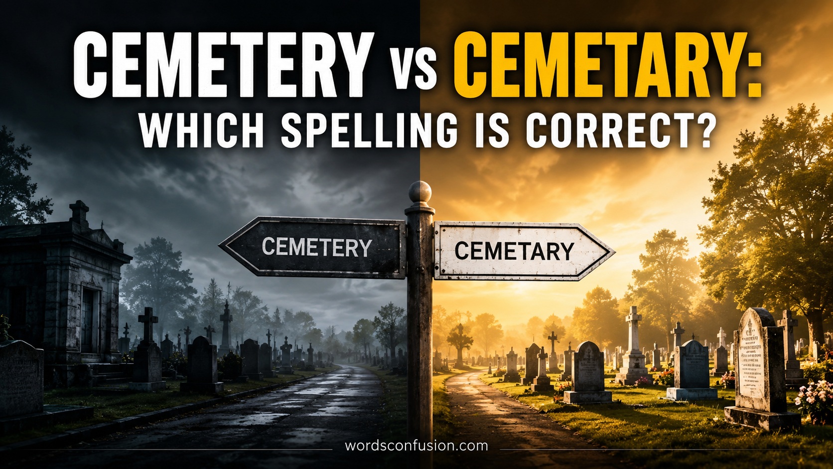 Cemetery vs Cemetary