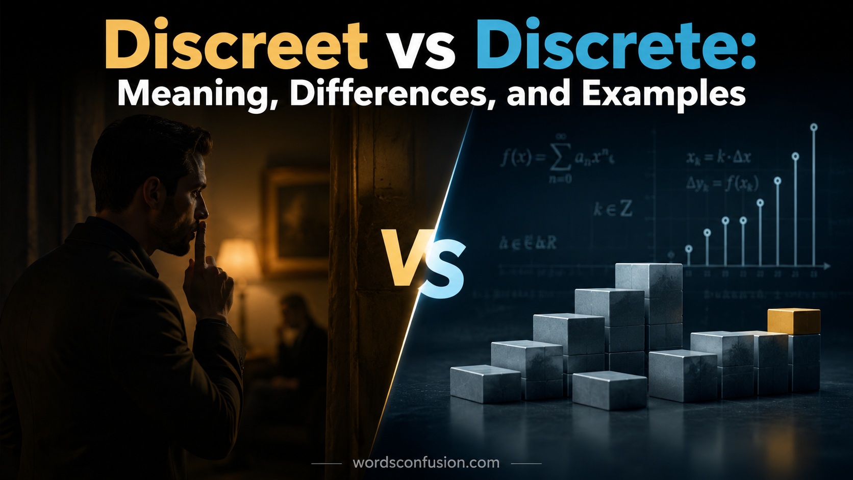 Discreet vs Discrete