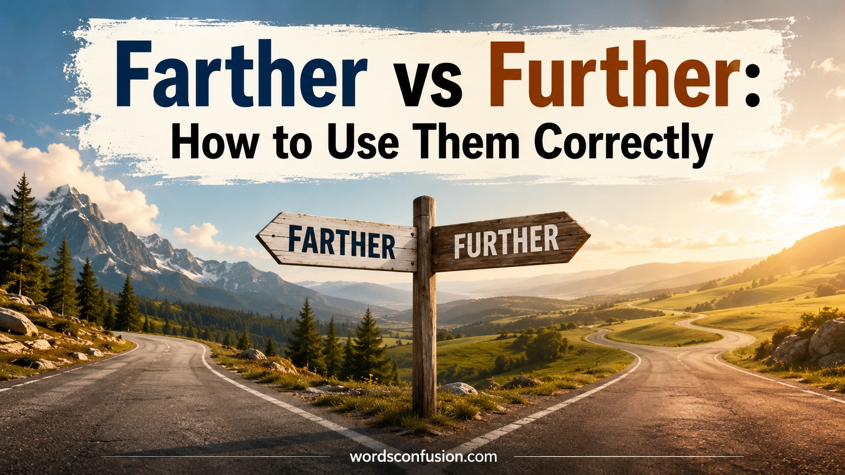 Farther vs Further