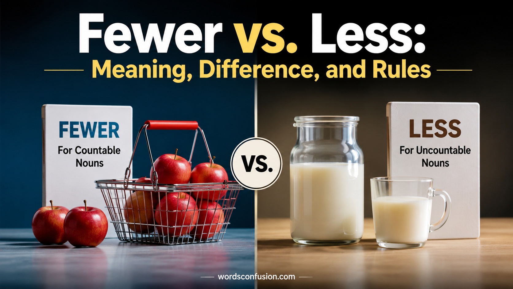 Fewer vs. Less