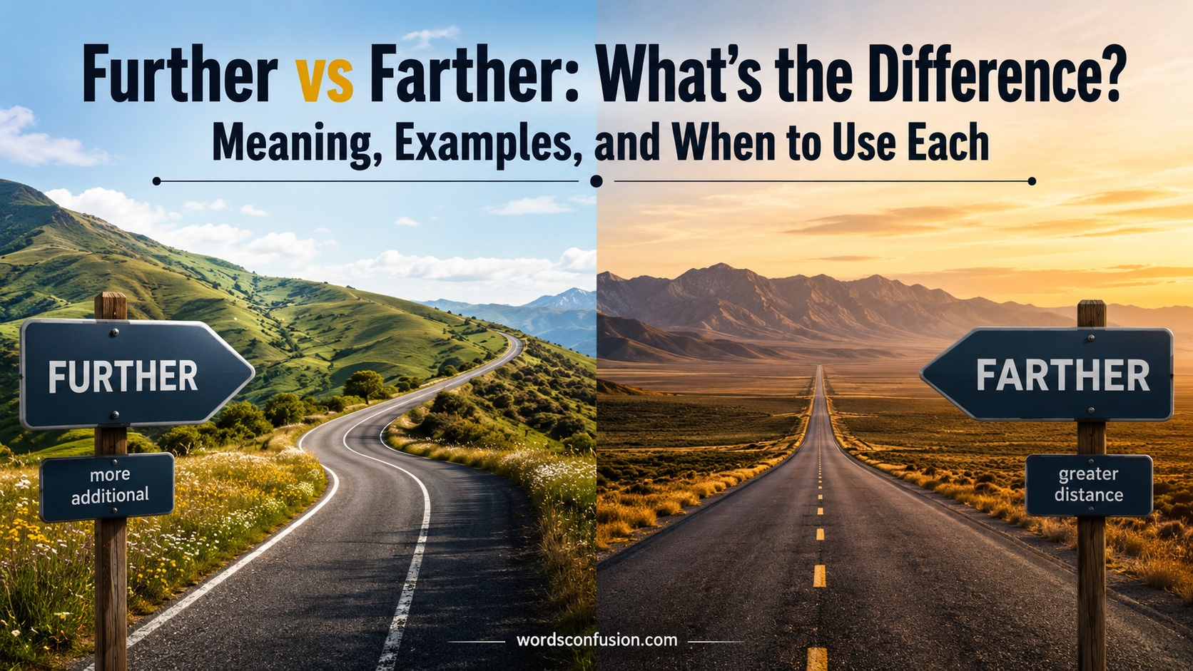 Further vs Farther