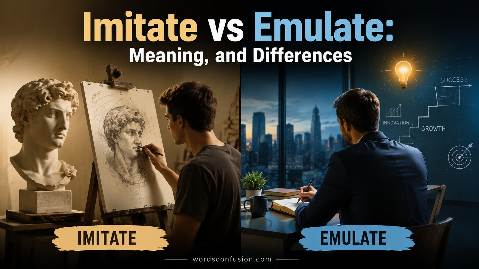 Imitate vs Emulate