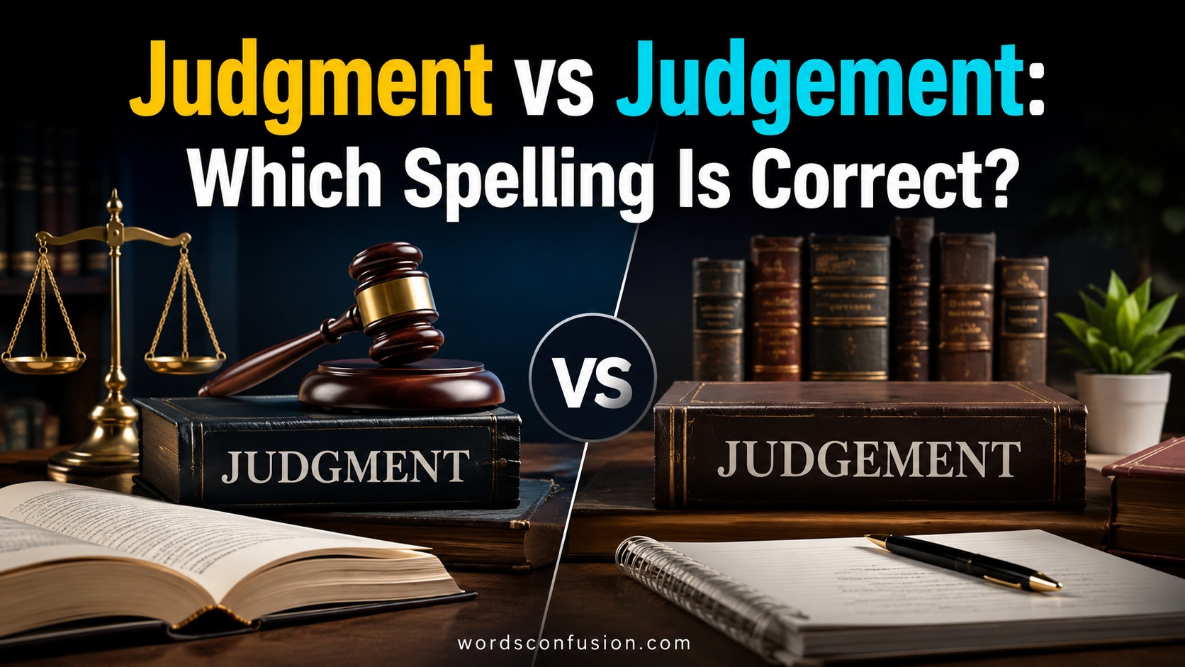 Judgment vs Judgement