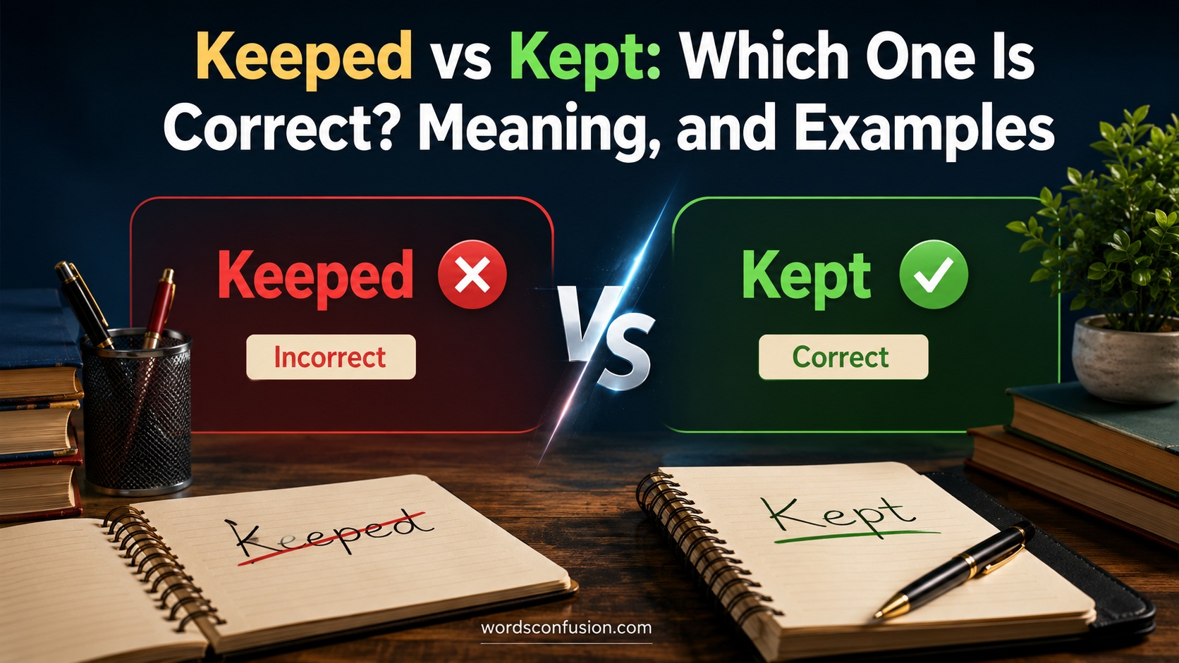 Keeped vs Kept