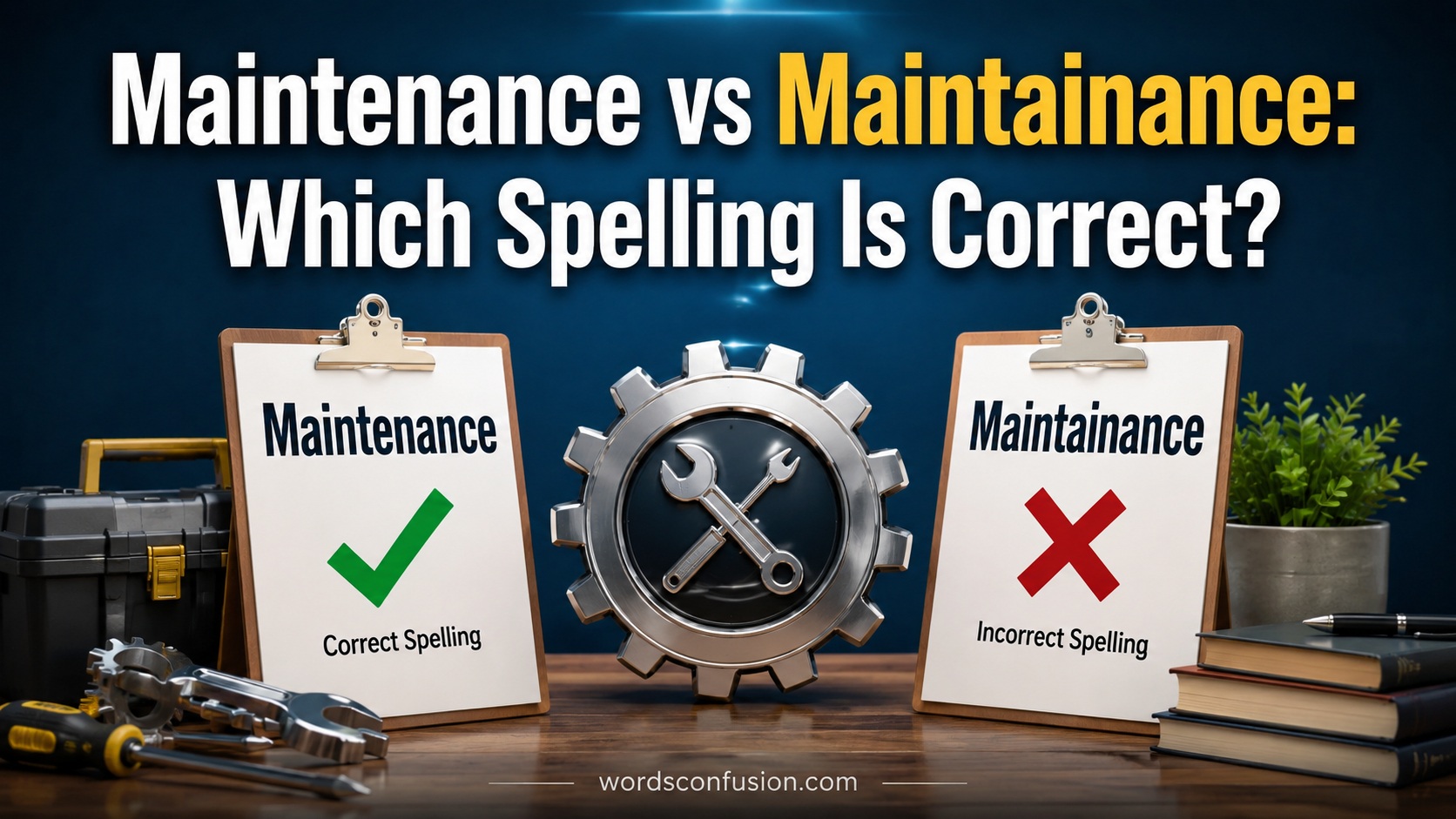 Maintenance vs Maintainance