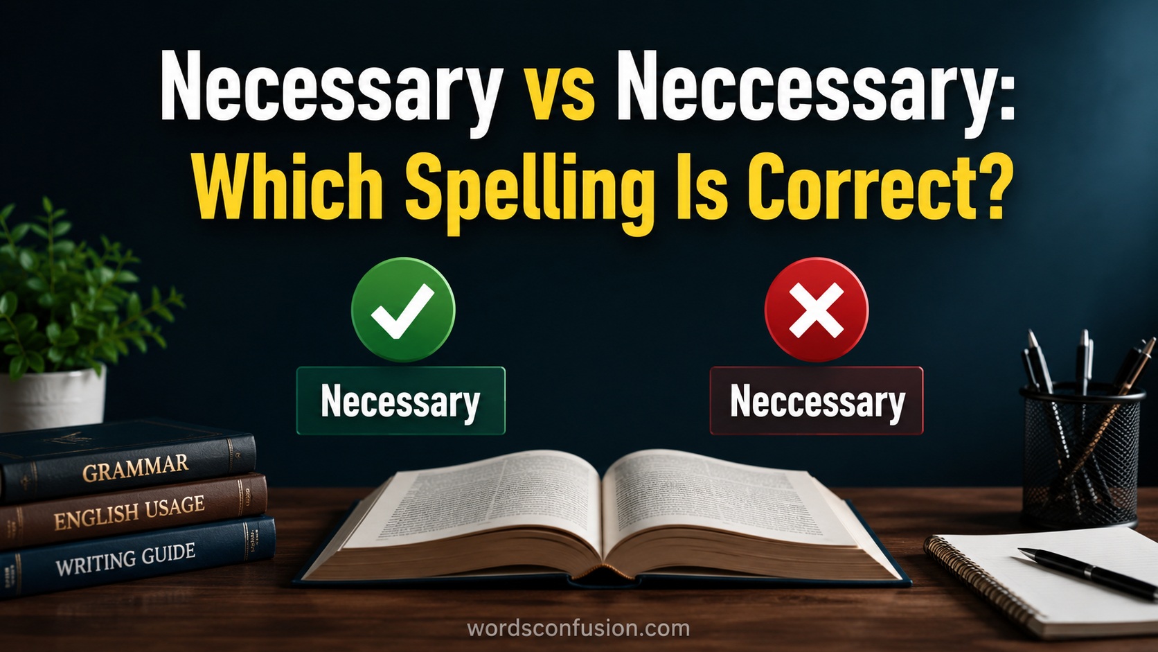 Necessary vs Neccessary