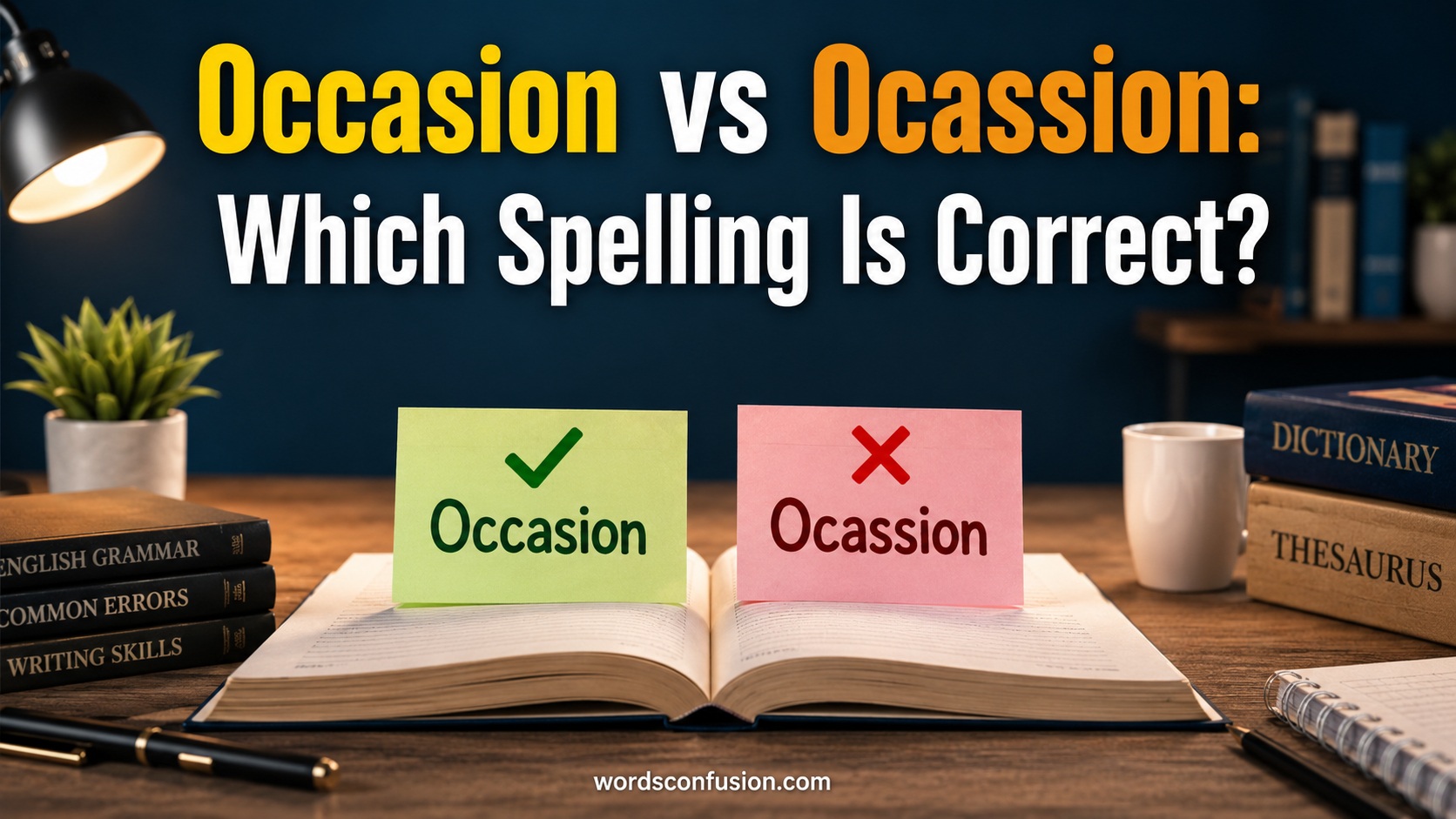 Occasion vs Ocassion