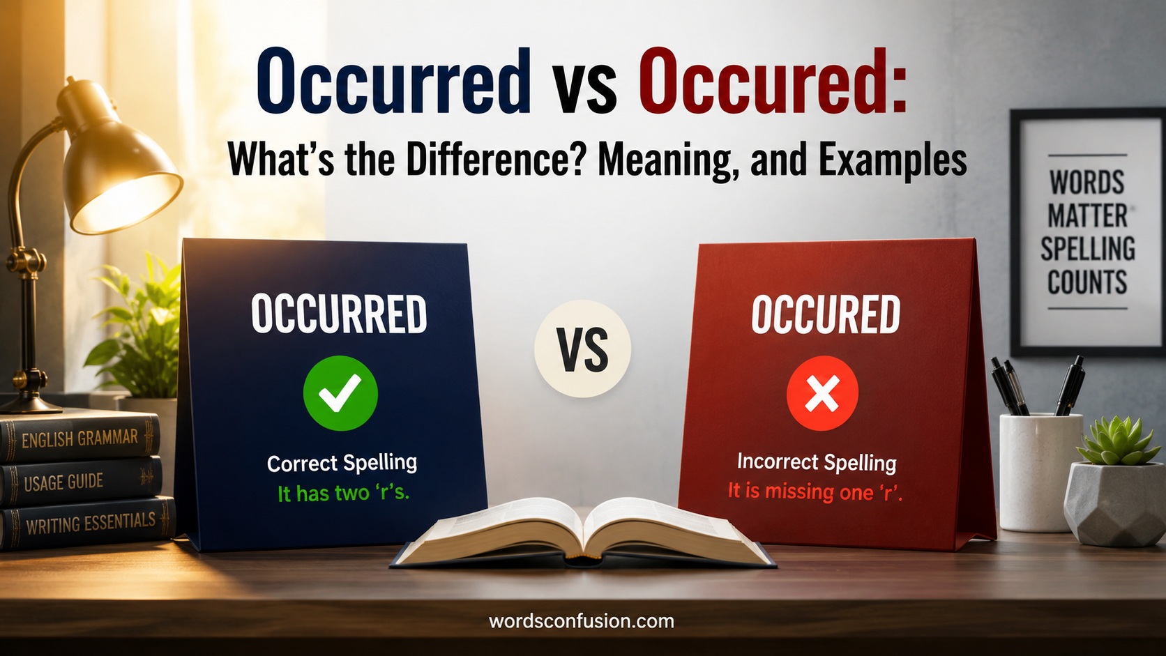 Occurred vs Occured