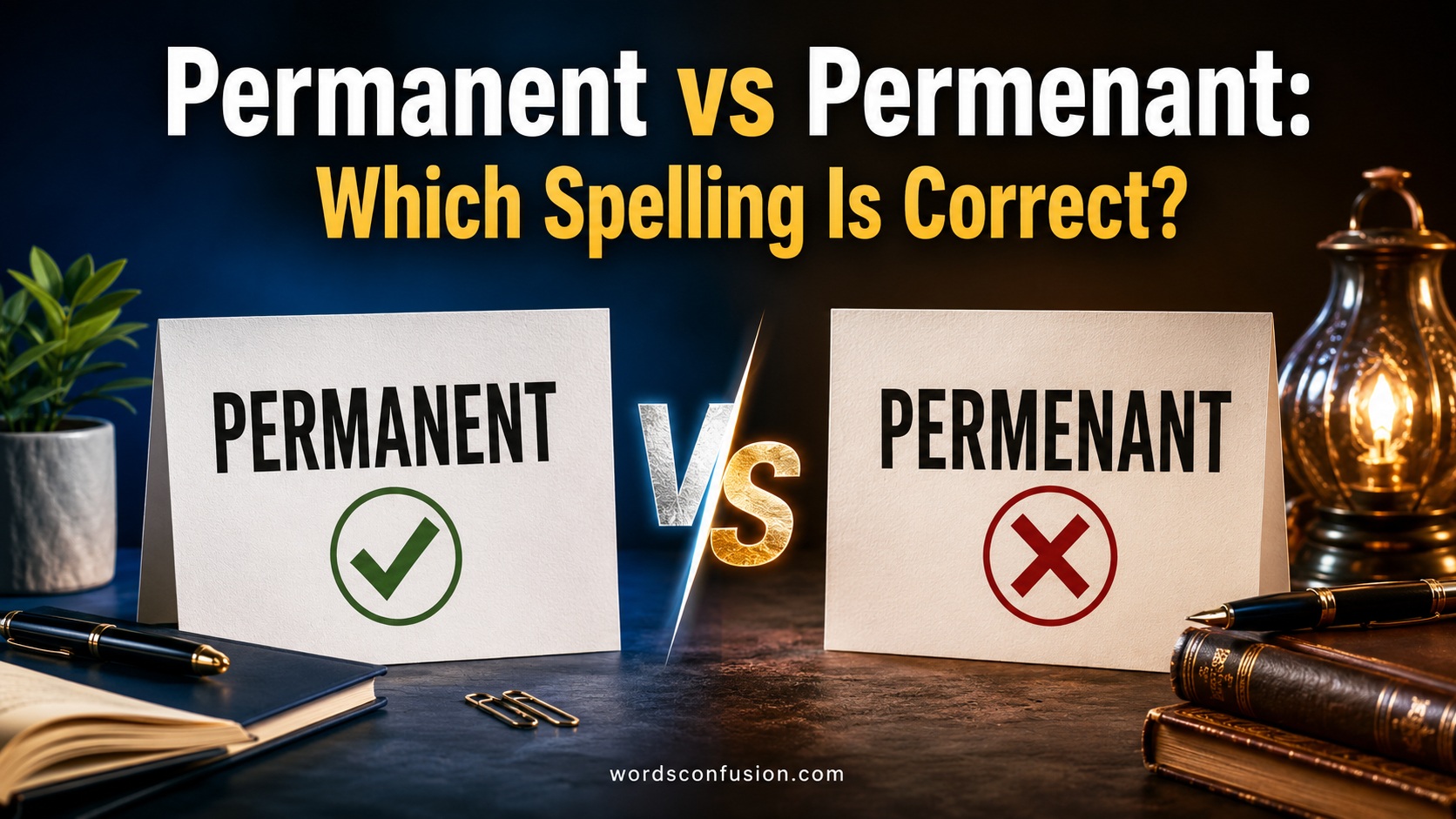 Permanent vs Permenant