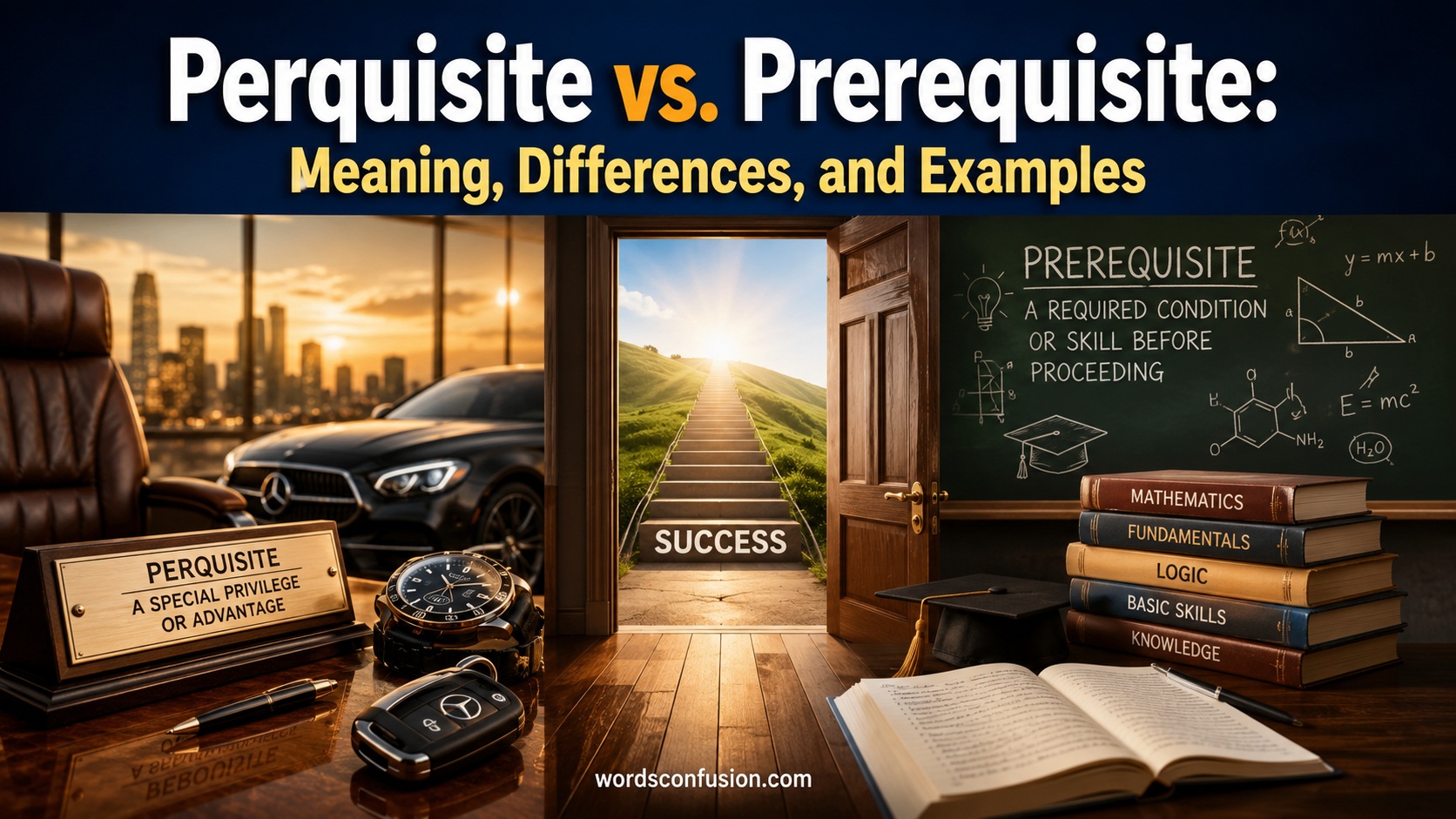 Perquisite vs. Prerequisite