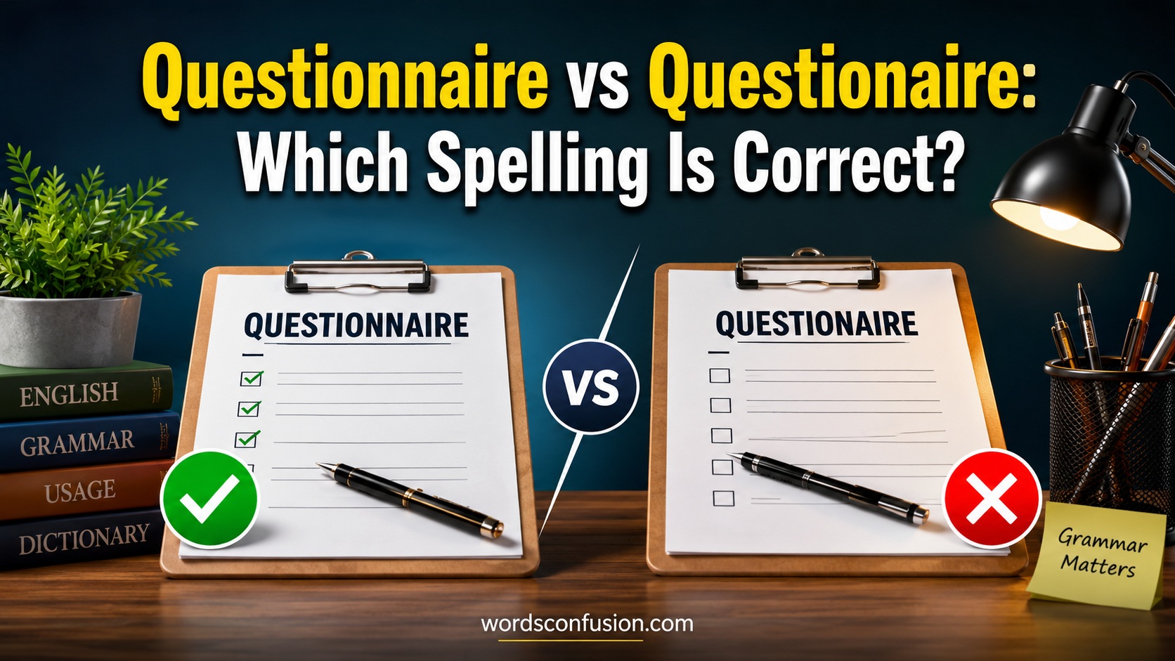 Questionnaire vs Questionaire