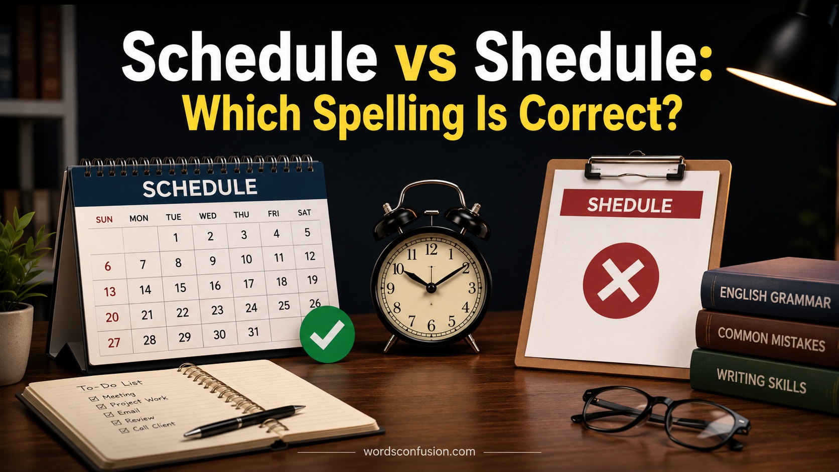 Schedule vs Shedule