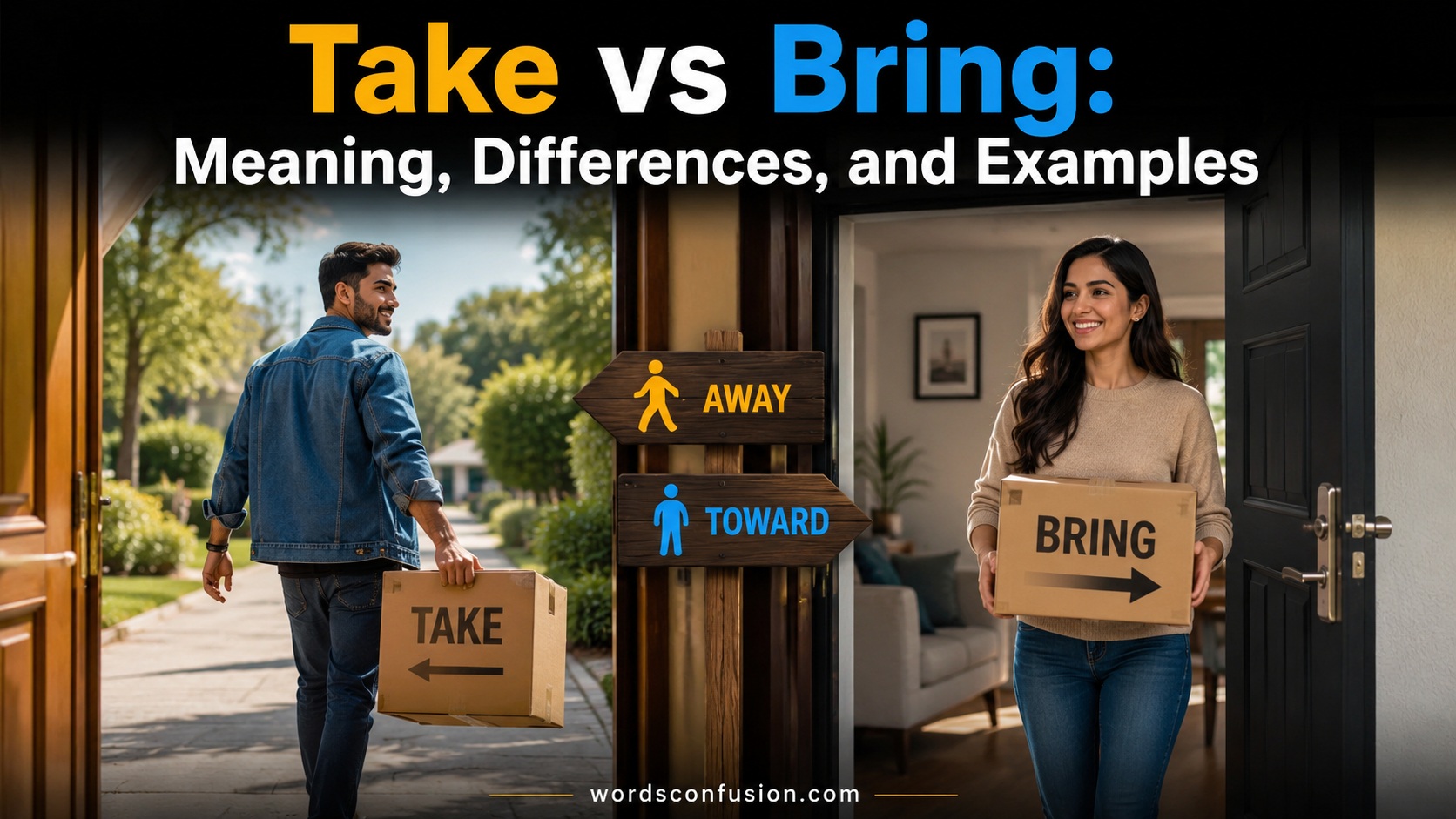 Take vs Bring