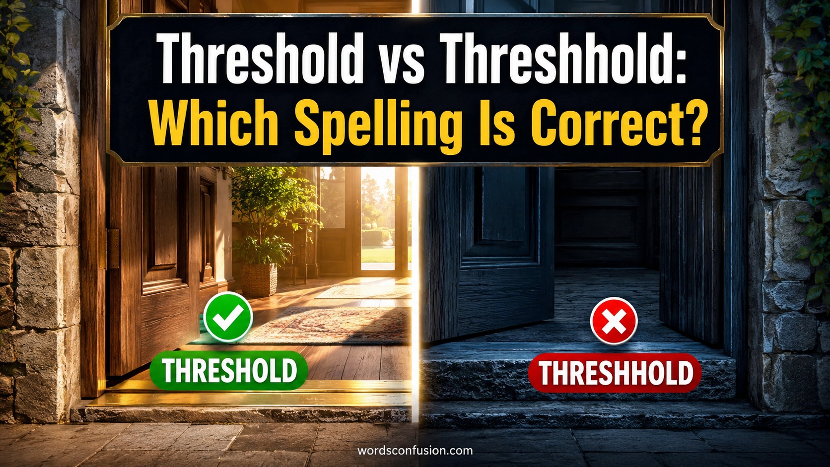 Threshold vs Threshhold