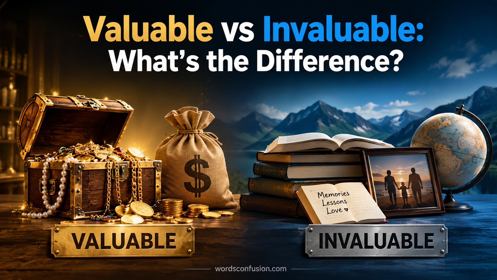Valuable vs Invaluable