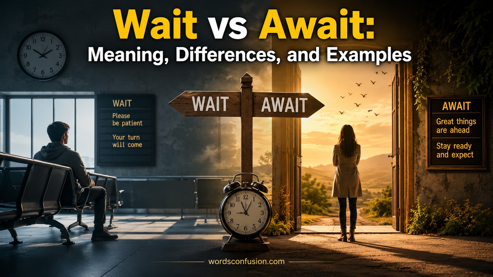 Wait vs Await