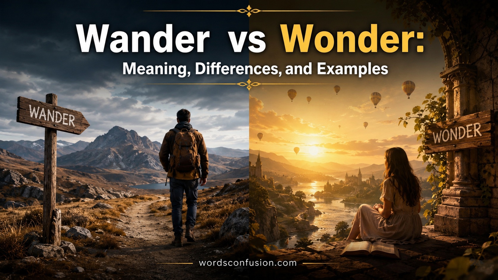 Wander vs Wonder