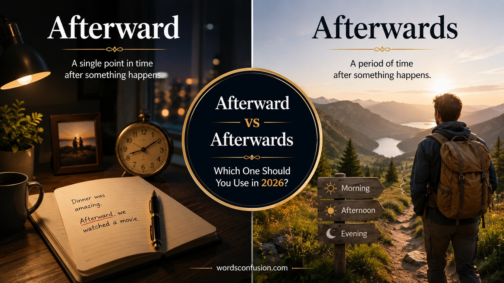 Afterward or Afterwards