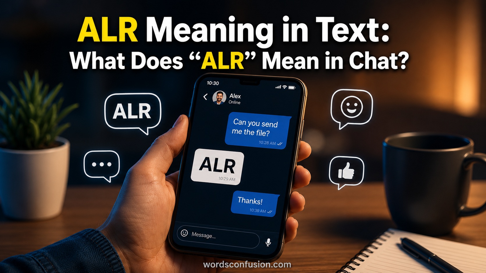 ALR Meaning in Text