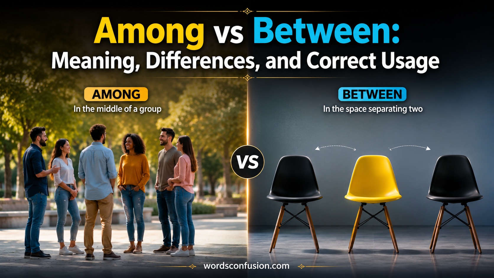 Among vs Between