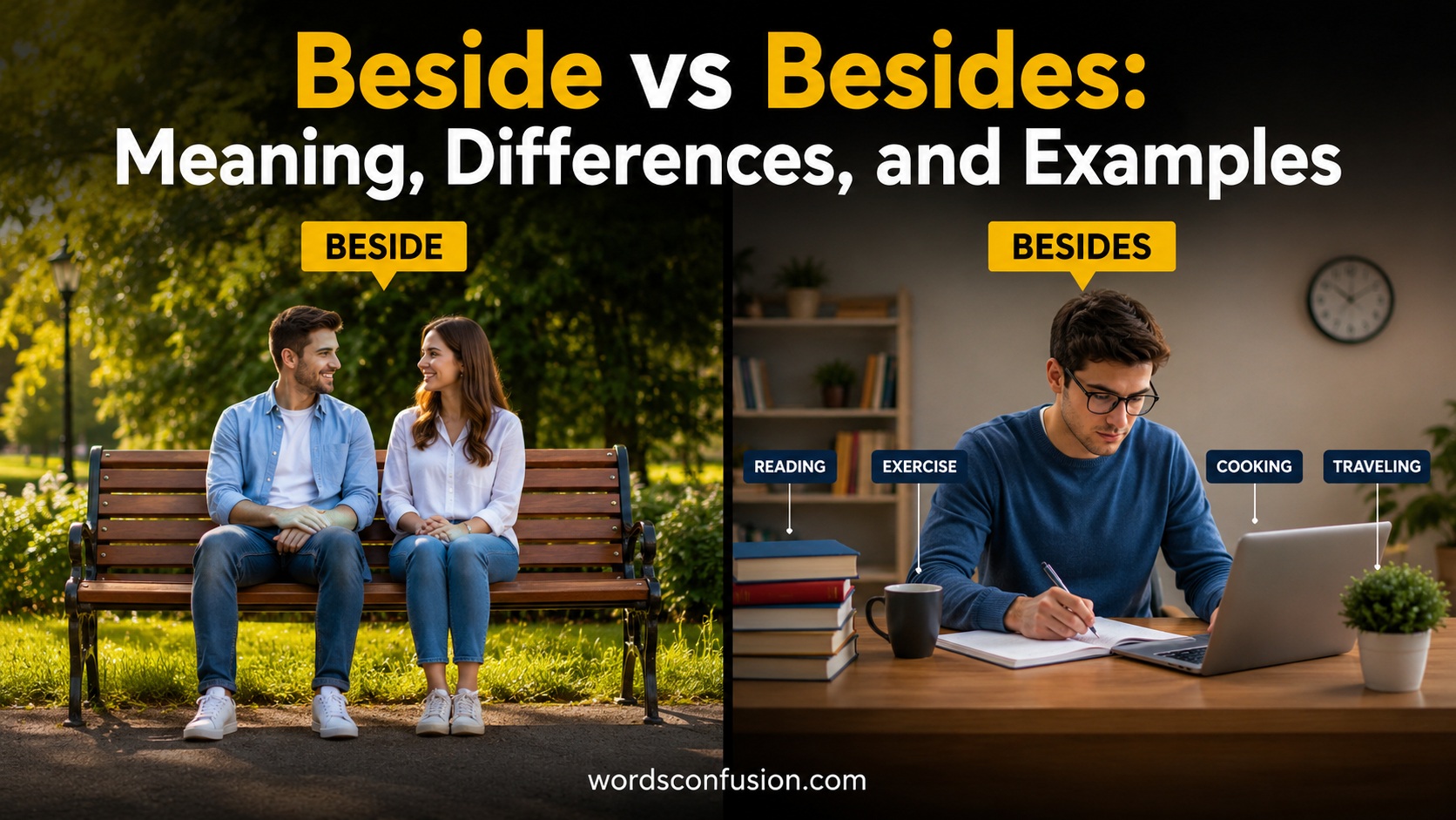 Beside vs Besides