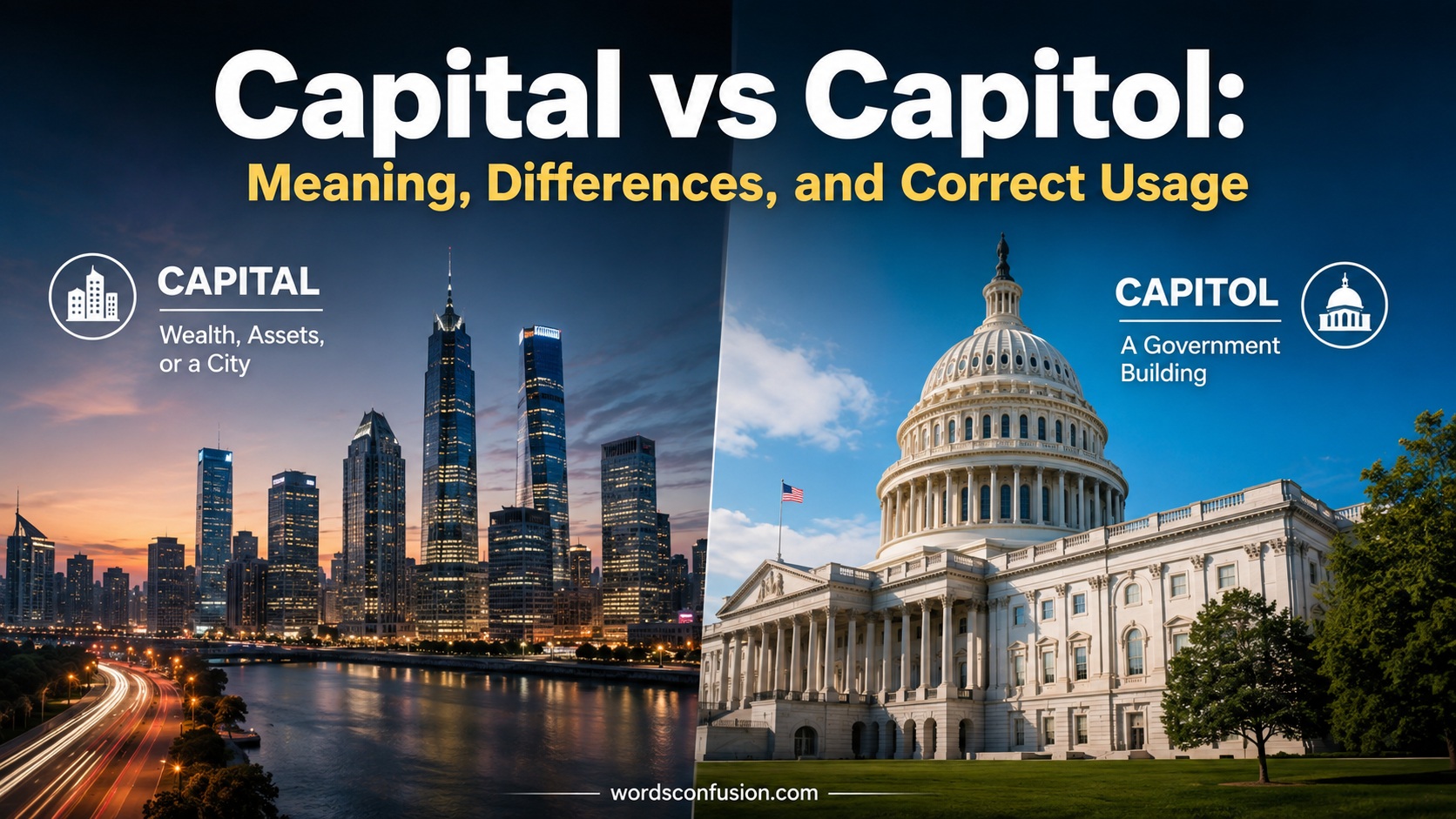 Capital vs Capitol