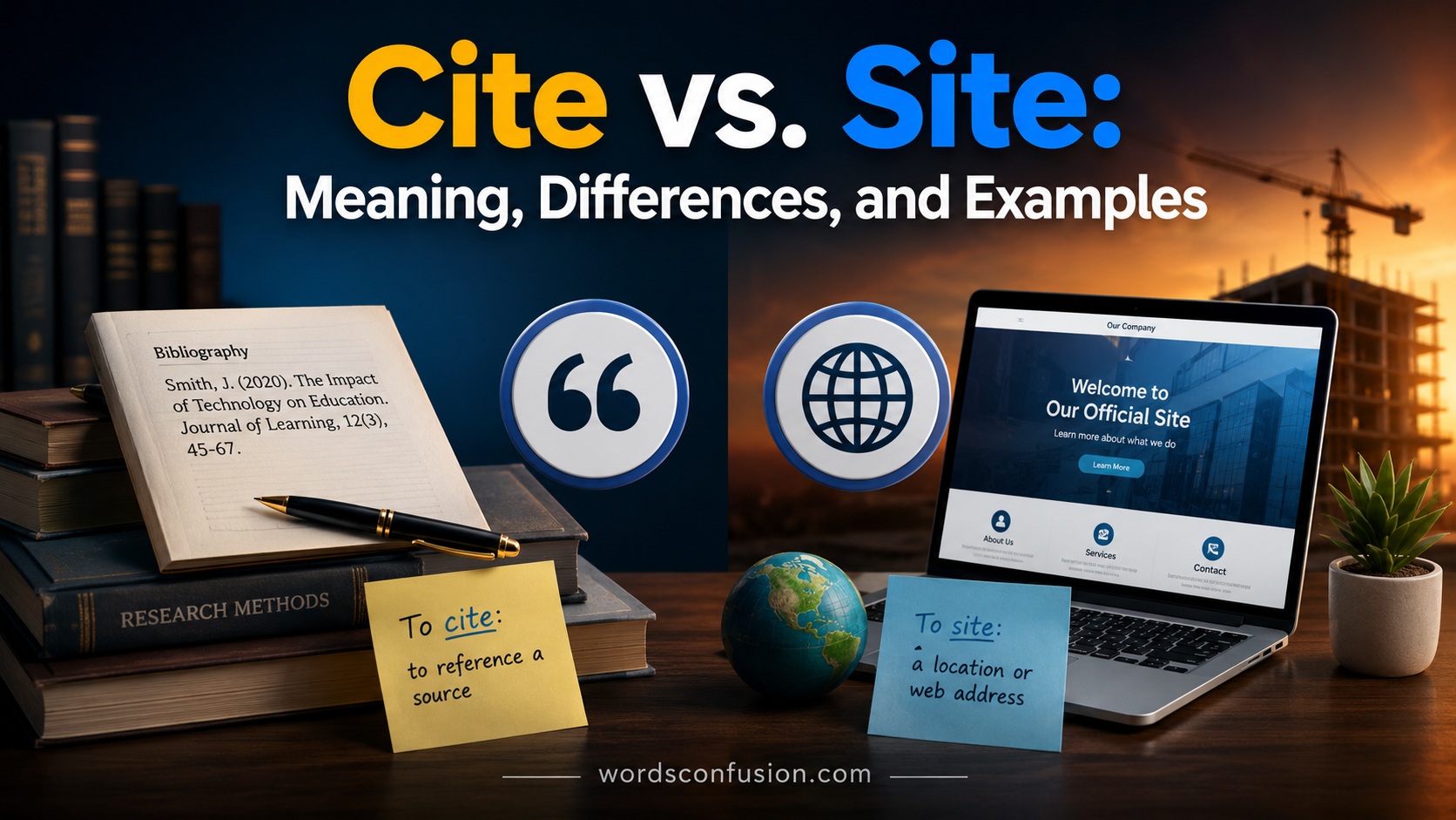 Cite vs. Site