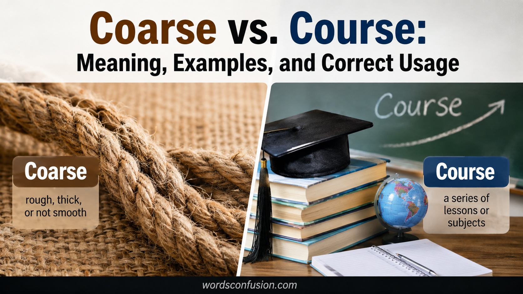 Coarse vs. Course