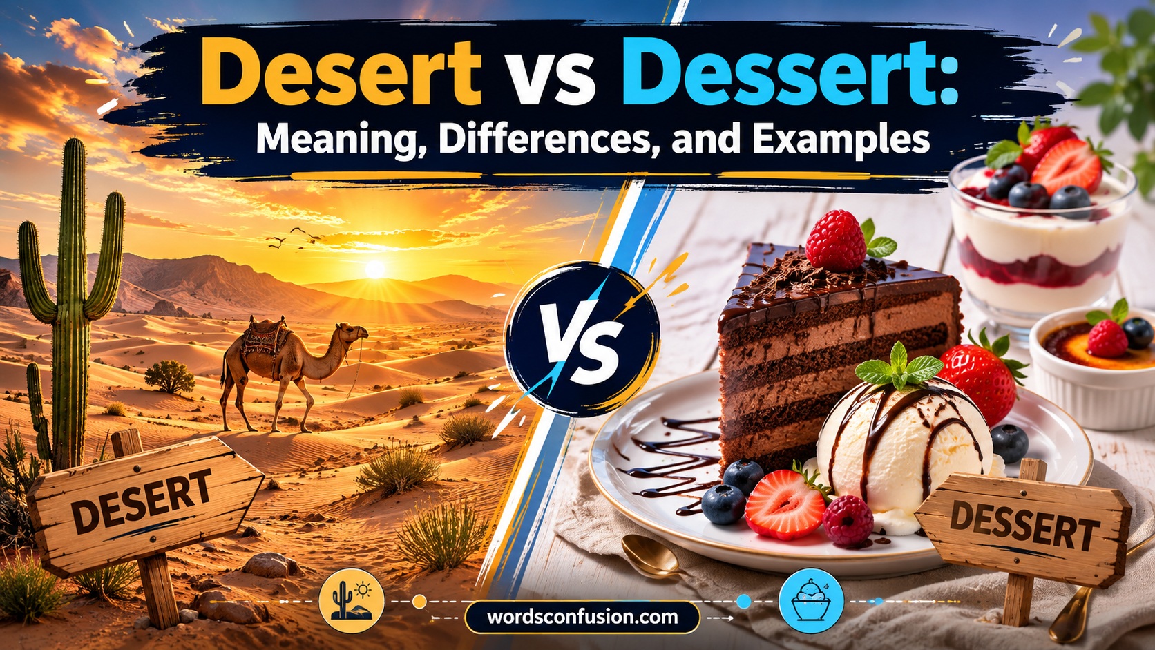 Desert vs Dessert