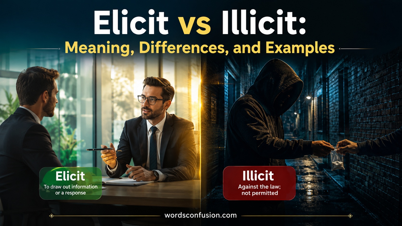 Elicit vs Illicit