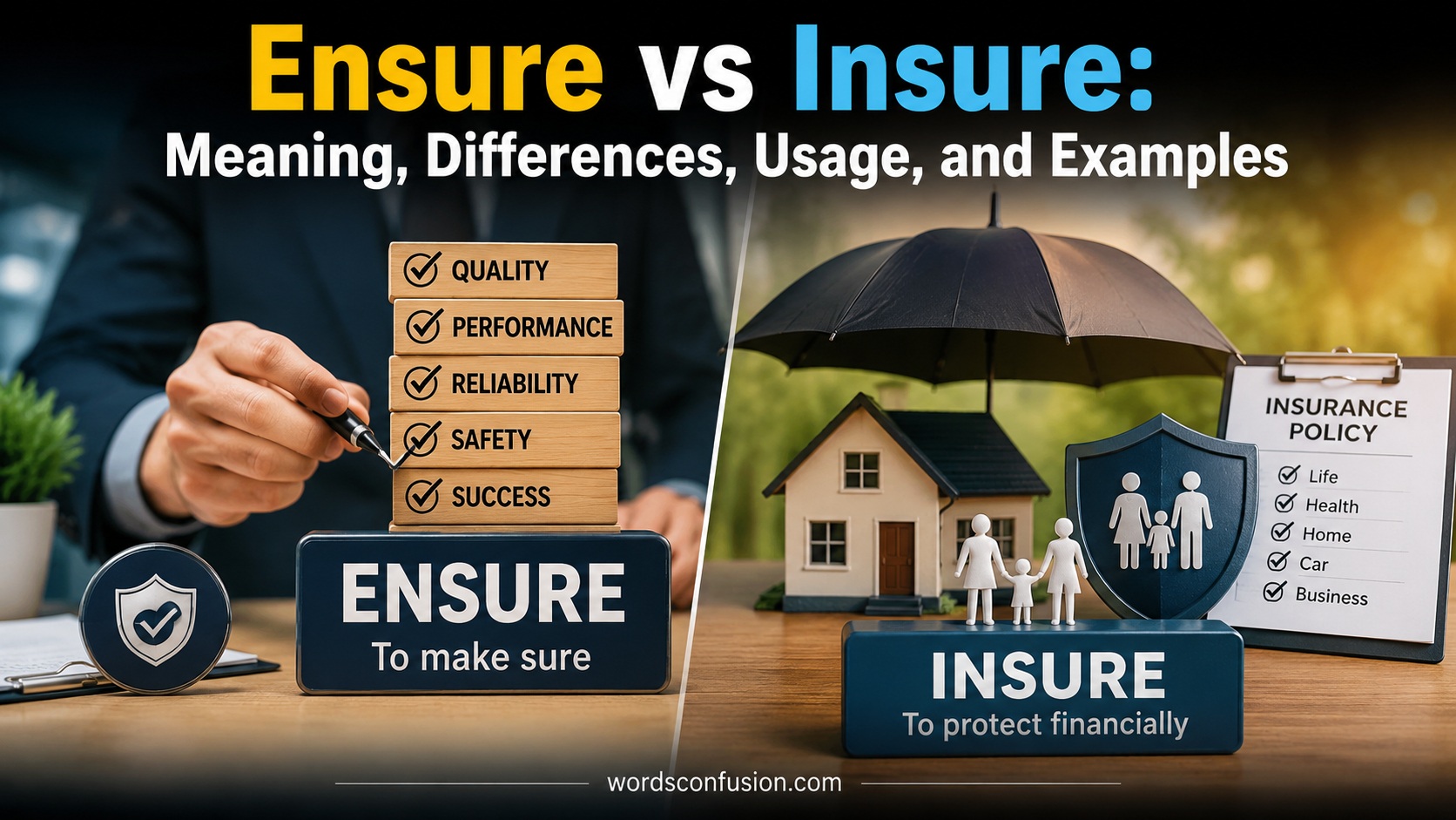 Ensure vs Insure