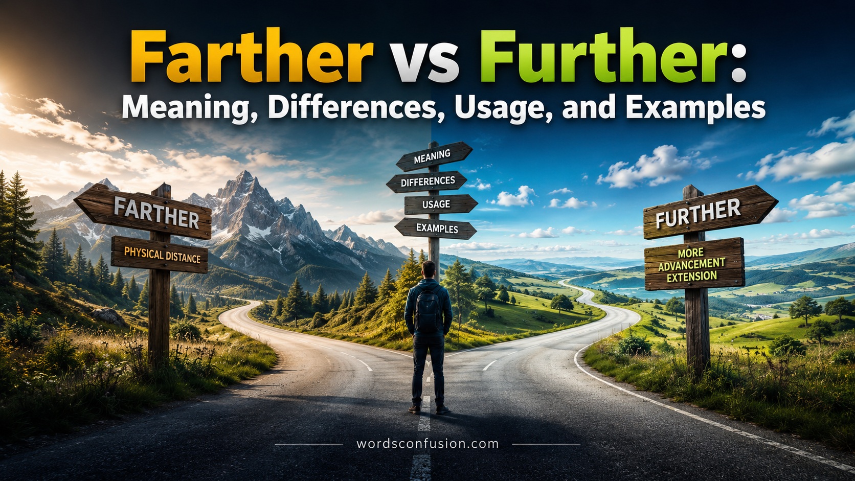 Farther vs Further