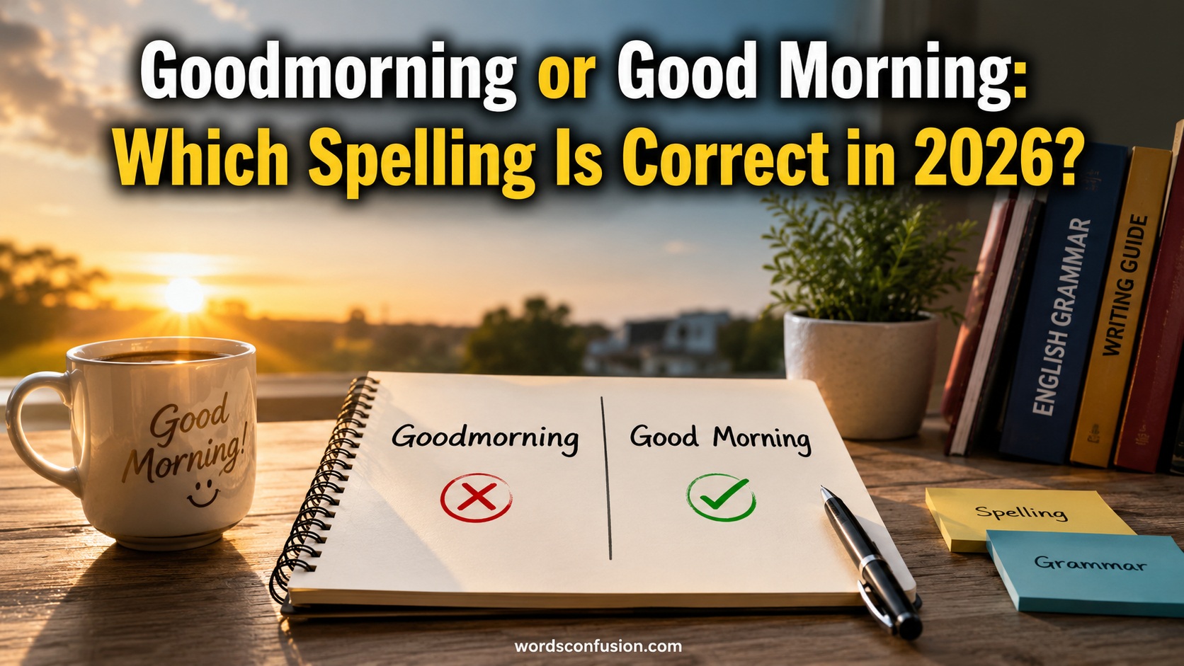 Goodmorning or Good Morning