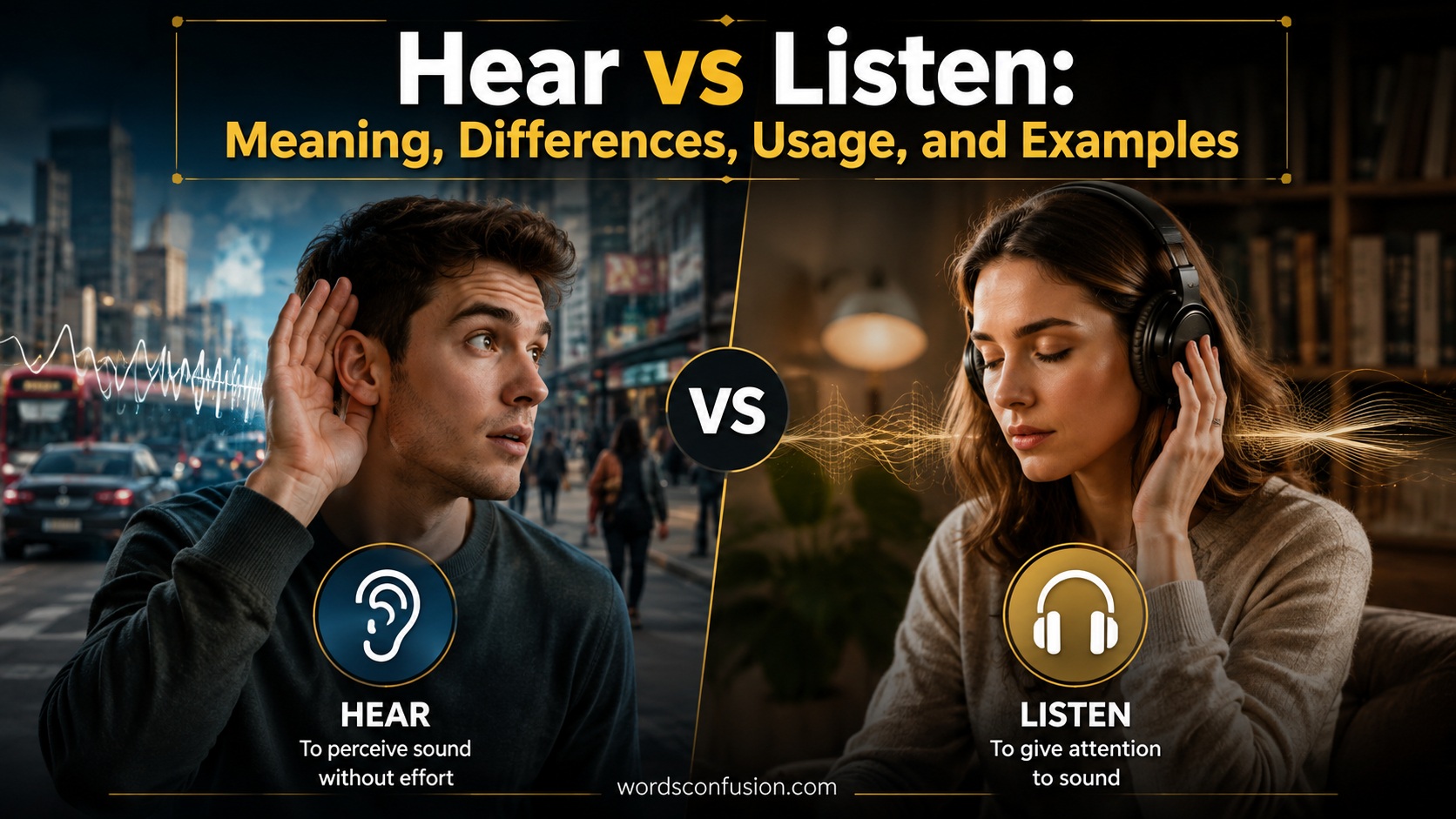 Hear vs Listen