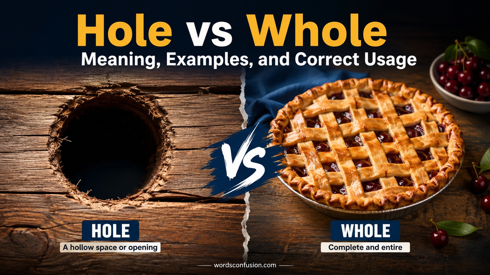 Hole vs Whole