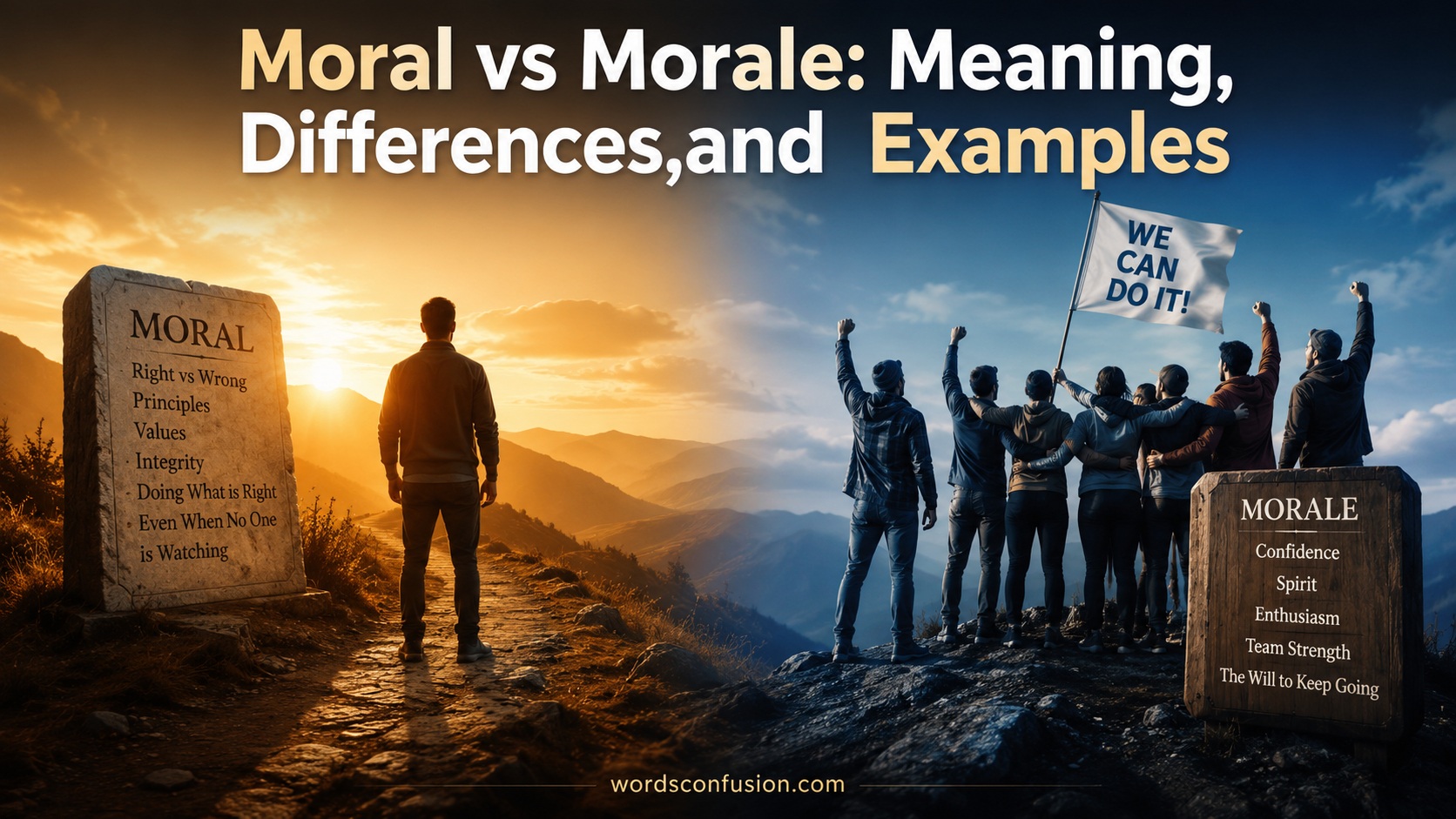 Moral vs Morale
