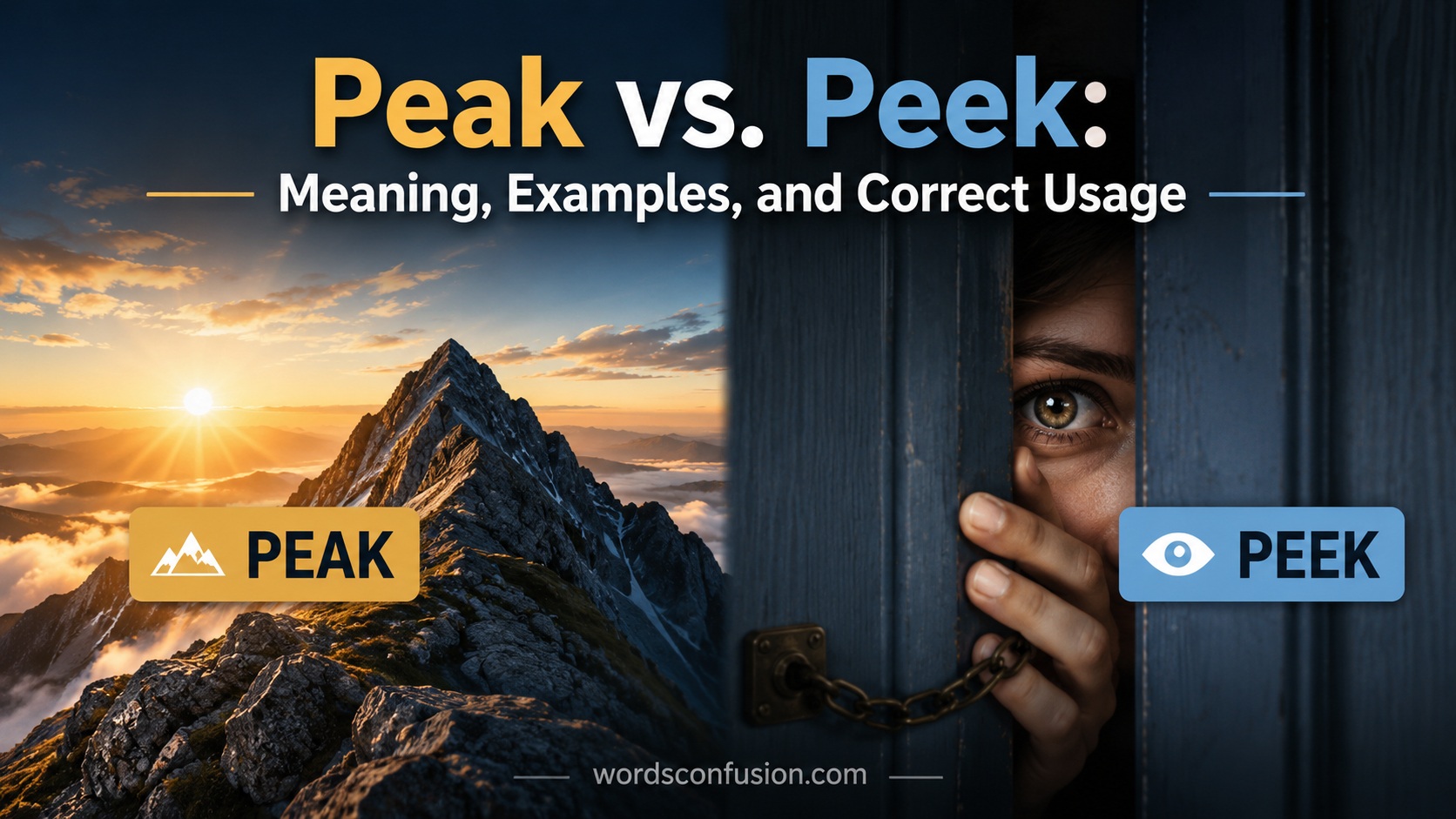 Peak vs. Peek