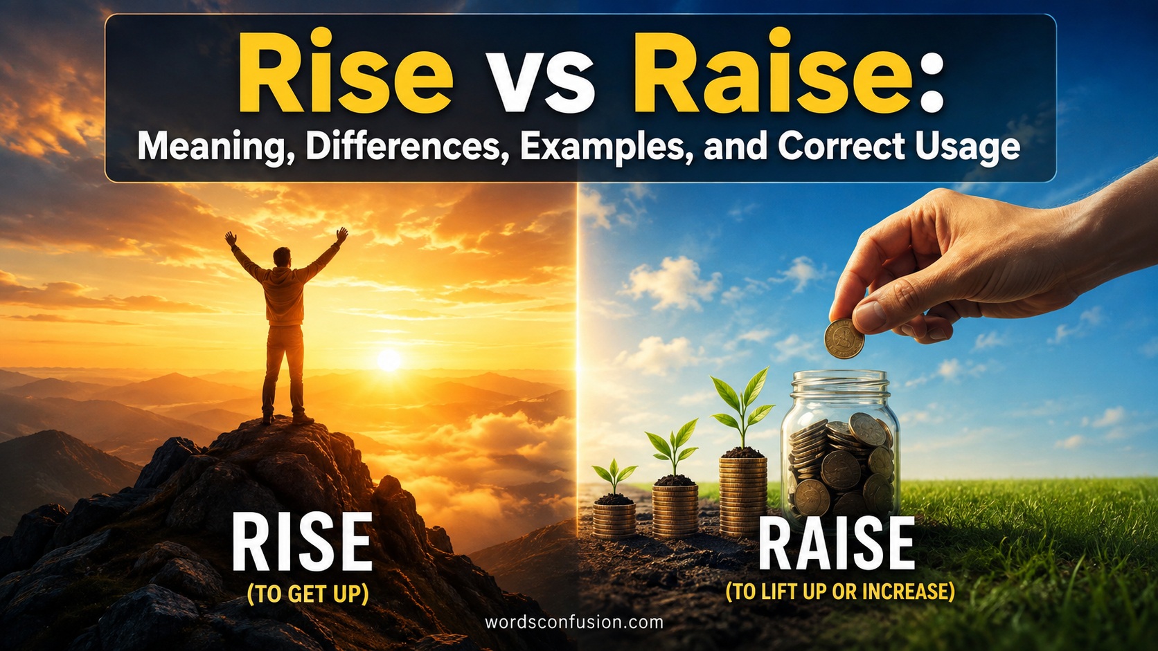 Rise vs Raise