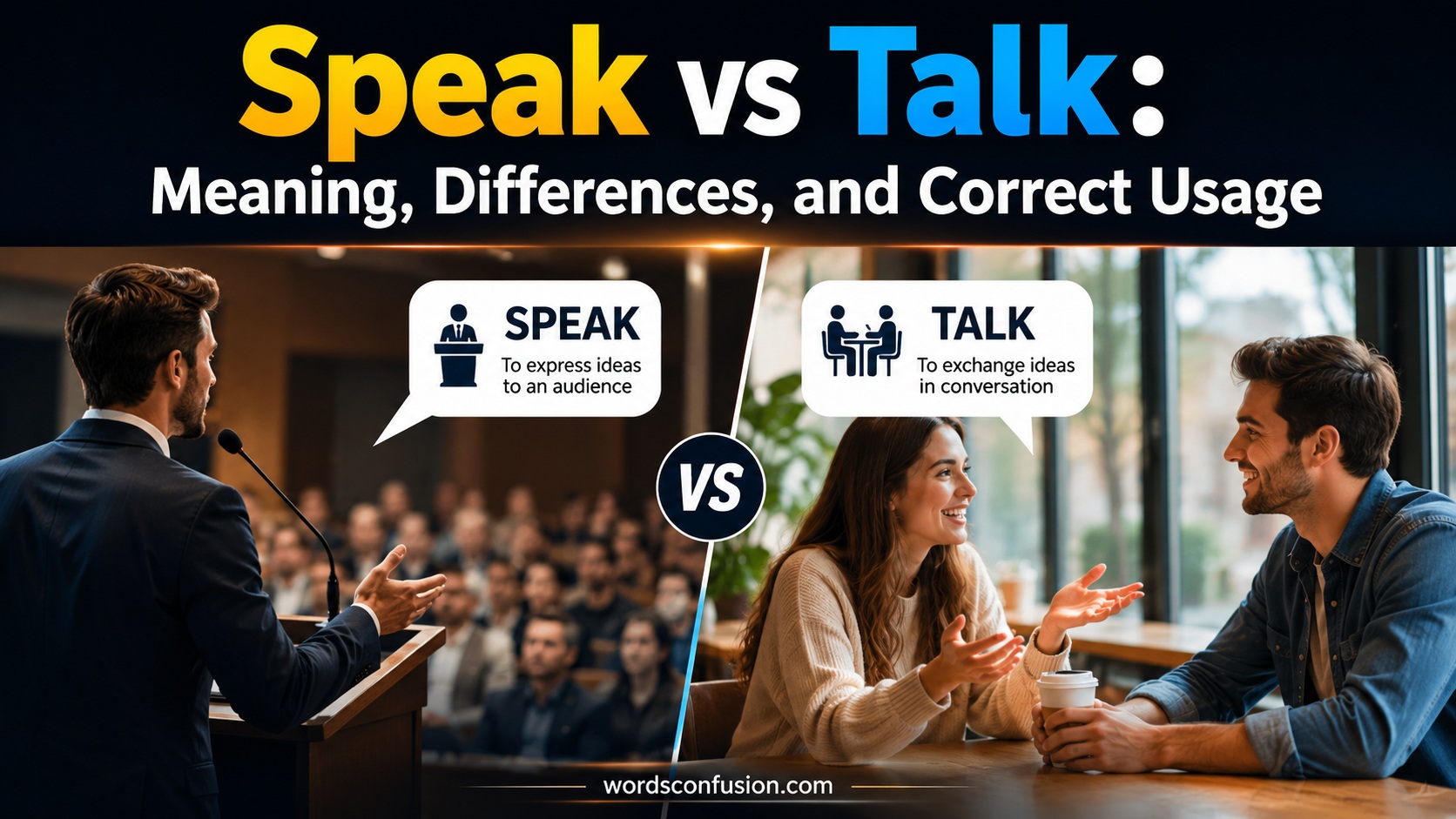 Speak vs Talk