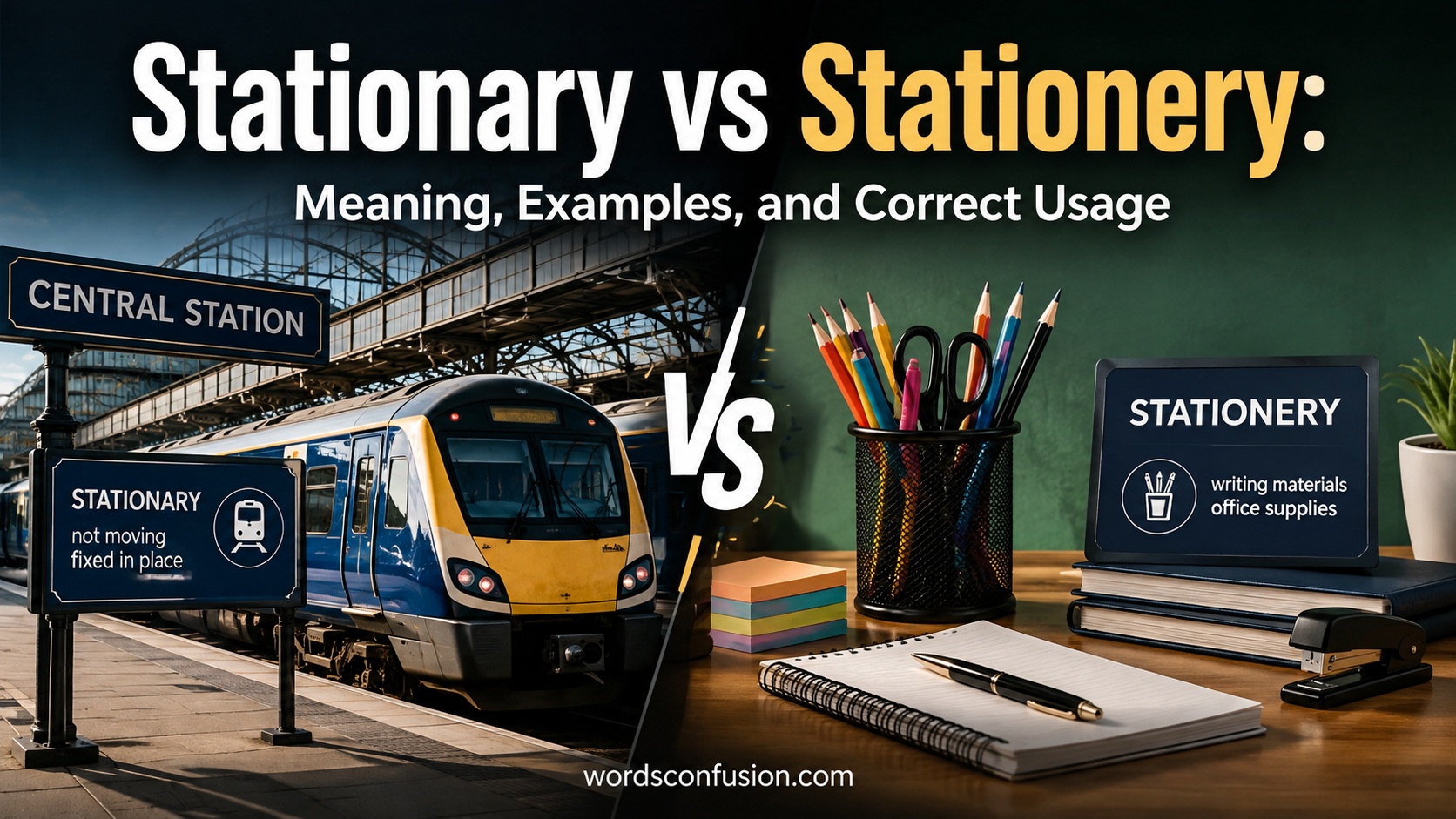 Stationary vs Stationery